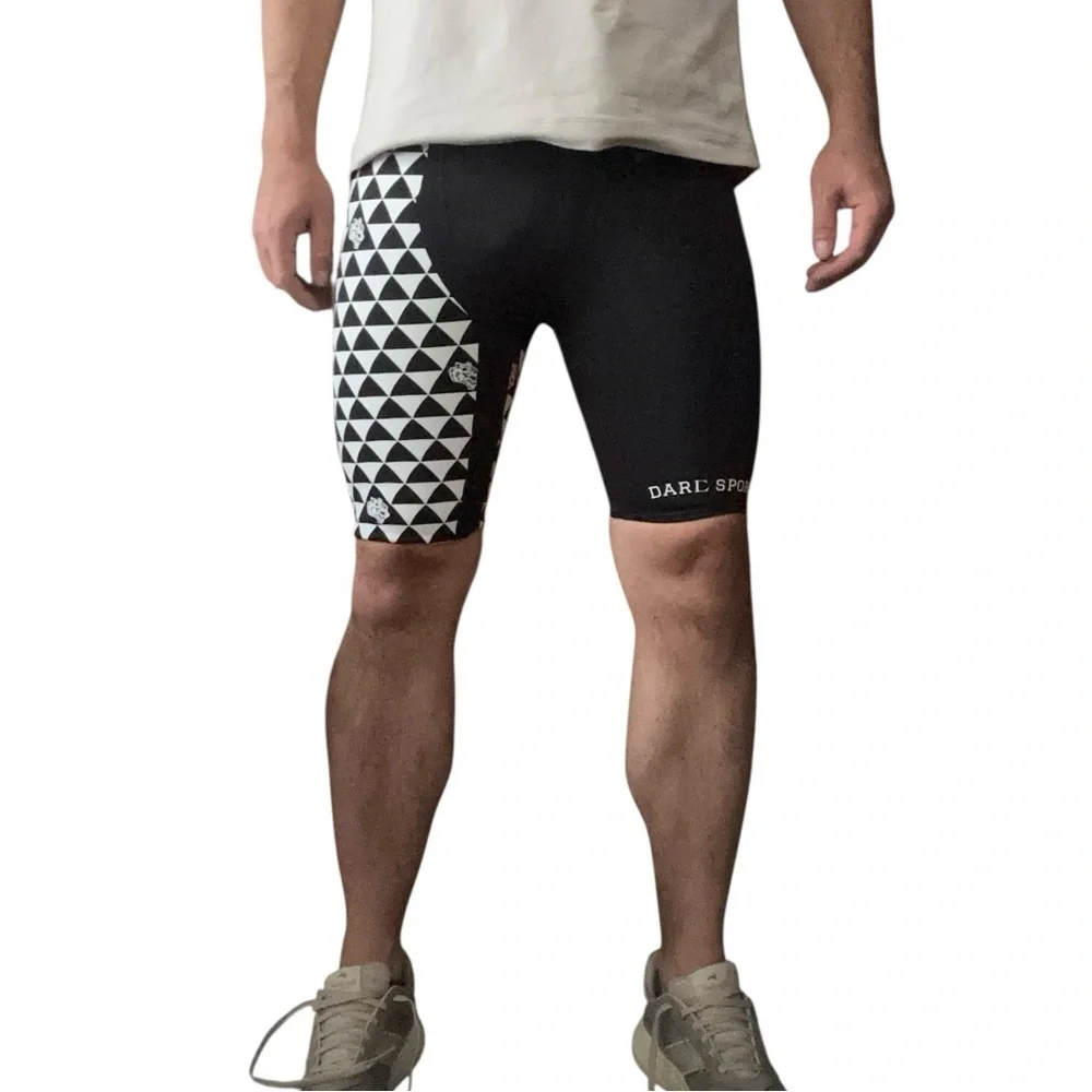 Darc Sport Men’s 9” Mana Spandex Shorts Size Small New Black